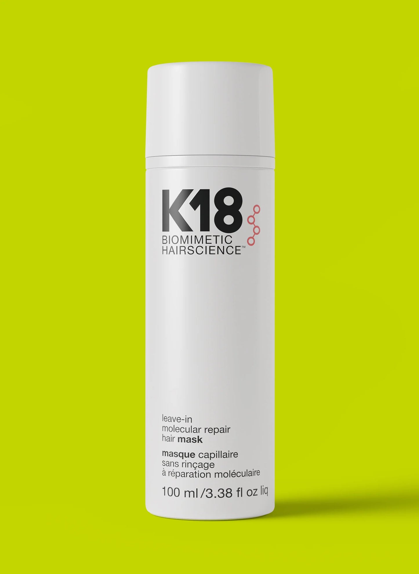 K18 Leave-In Molecular Repair Hair Mask, Patented, Lasting Repair For Dry, Frizzy, Damaged Hair, Reverse Damage In 4 Minutes From Bleach, Color, Chemical Services + Heat